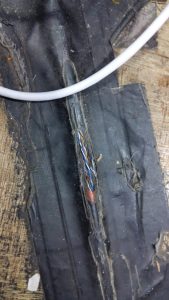 damaged cable